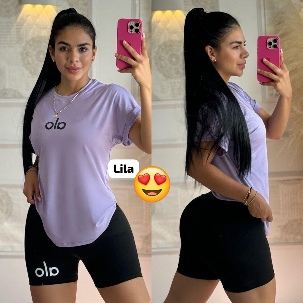 Conjunto Deportivo Dama – Short + Camiseta Dry Fit (Varios Colores)